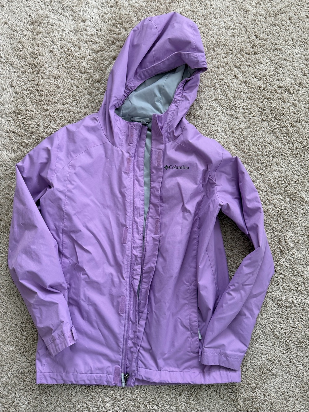 Columbia Purple Lightweight Hooded Jacket